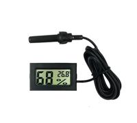 Mini Digital LCD Thermometer Sensor Hygrometer Monitoring Display Humidity Detector 1pcs(FY-12 black)