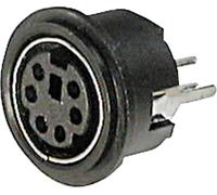 Mini DIN embase femelle, verticale TRU COMPONENTS TC-A-DIO-TOP/06-203 1586252 Nombre de pôles: 6 noi
