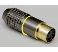 Mini DIN femelle, droit BKL Electronic 0212007 Nombre de pôles: 4 chrome 1 pc(s)