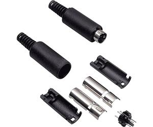 Mini DIN mâle, droit BKL Electronic 0204004 Nombre de pôles (num): 6 noir 1 pc(s)