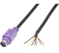 Mini DIN mâle, droit BKL Electronic 0204097 Nombre de pôles: 6 violet 1 pc(s)