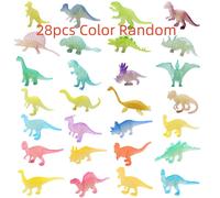 Mini Dinosaures Brillants Dans La Nuit,Décorations De Gâteaux Pour Garçons Et Bol,Cadeau D'anniversaire,Modèle À Collectionner,28 Pièces - Type 28pcs