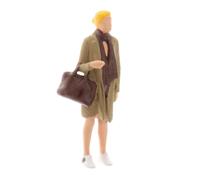 Mini Diorama Peint À La Main, 1 Pièce, Figurine Gracieuse Pour Femme, Disposition De Parc Pour Siku