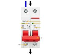 Mini disjoncteur 1P, 2P, 3P, 4P DZ47 3A-125A AC 230V, 400V, type C, protection contre les courts-circuits, les surcharges, montage sur rail DIN, capacité de coupure(3P,25A)