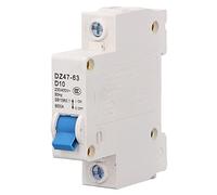 Mini Disjoncteur 1P 400V Din Rail 10A 6000 Capacité de Rupture Disjoncteur Approprié pour Éclairage dans les Bureaux et Logement Bâtiments