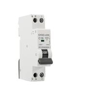 Mini disjoncteur 1P + N MCB 30mA courbe C 10A 16A 20A 25A 32A montage sur Rail Din disjoncteur d'air domestique Miniature EKM2 40N(32A)