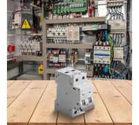 Mini disjoncteur 2 pôles 61016202532405063A 6 kA pour une protection robuste du système électrique (63 A)