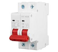 Mini disjoncteur, 2P 32A 1000V Petit isolateur de circuit CC basse tension for système PV Protecteurs de fuite à la terre