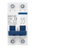 Mini-disjoncteur 2P AC MCB DZ47 type C 230/400 V, interrupteur d'alimentation 6 A-63 A, 1 pièce(1P,63A)