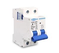 Mini disjoncteur 2P AC MCB TOB1-63 C Type 230/400V ~ 50HZ/60HZ, 6A 10A 16A 20A 25A 32A 40A 50A 63A(2P 25A)