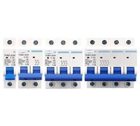 Mini disjoncteur AC MCB TOB1-63H courbe C 230/400 V ~ 50 Hz/60 Hz, 1 pièce(9,63A)