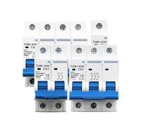 Mini disjoncteur AC MCB TOB1-63H courbe C 230/400V ~ 50/60Hz, 1P 2P 3P 4P 3A 6A 10A 16A 20A 25A 32A 40A 50A 63A(2,50A)