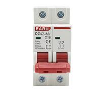 Mini disjoncteur de Type C 2P 3A-63A 400V MCB, protecteur Circuit contre les surcharges courtes, Rail Din 35mm, 1 pièces(25 V)