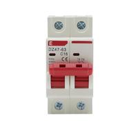 Mini disjoncteur de Type C DZ47 400V 1-4P 3-125A, protecteur de Circuit de surcharge MCB, 35mm, capacité de rupture sur Rail Din 6KA(3P,32A)