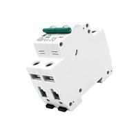 mini-disjoncteur, Disjoncteur miniature CC à boîtier moulé, 2 pôles, 1000 V CC/220 V, interrupteur différentiel solaire(20a)