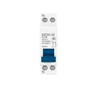 Mini disjoncteur DZ30-32 DPN 1P+N 6A 10A 16A 20A 25A 32A 63A, montage sur rail DIN 35 mm, interrupteur à air domestique(32A)