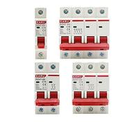 Mini-disjoncteur DZ47 1-4P 3A-63A 400V C Type MCB Protection contre les courts-circuits et les surcharges Montage sur rail DIN 35 mm Pouvoir de coupure 6KA(25A,1P)