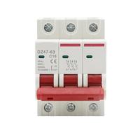Mini disjoncteur DZ47 3P 3A-63A 400V C Type MCB Protection contre les courts-circuits et surcharges Montage sur rail DIN 35 mm Capacité de coupure 6KA 1 pièce(40A)
