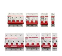 Mini disjoncteur DZ47 400 V 1-4 pôles 3-125 A type C, protection contre les courts-circuits et surcharges, montage sur rail DIN 35 mm, capacité de coupure 6 kA(20A,4)