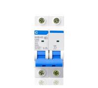 Mini disjoncteur DZ47 Rail Din, NXB-63 2P AC MCB courbe C 400V 10A 16A 20A 25A 32A 40A 63A