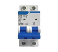 Mini disjoncteur NXB-63 2P AC MCB C courbe 400V 10A 16A 20A 25A 32A 40A 63A(50A)