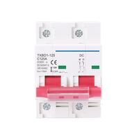 Mini-disjoncteur solaire 2P DC 600 V, interrupteur de batterie 125 A 100 A DC for système photovoltaïque(80A)