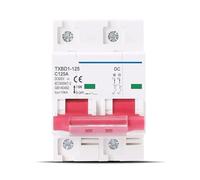 Mini-disjoncteur solaire 2P DC 600 V, interrupteur de batterie 125 A 100 A DC pour système photovoltaïque(125A)