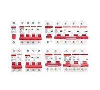 Mini disjoncteur solaire DC 1000V 1P 2P 3P 4P, interrupteur de Protection contre les surcharges 6A ~ 63A/80A 100A 125A MCB for système photovoltaïque PV(3P,6A)