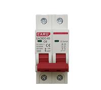 Mini disjoncteur solaire DC 1000V interrupteur de Protection contre les surcharges 6A/10A/16A/20A/25A/32A/40A/50A/63A 2P DC1000V photovoltaïque MCB PV commutateur d'air (Color : 32a, Size : DC 2P)