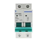 Mini disjoncteur solaire DC 1P 2P 3 P 4P, interrupteur photovoltaïque PV MCB 500V 16A 32A 40A 50A 63A, interrupteur à Air(1,25A)