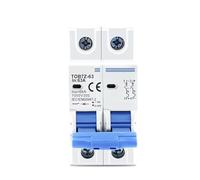 Mini disjoncteur solaire TOB7Z-63 2P DC 1000V, 3A 6A 10A 16A 20A 25A 32A 40A 50A 63A DC MCB adapté au système PV(63A)