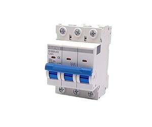 Mini disjoncteur tripolaire for rail DIN, interrupteurs à air domestiques, boîte de distribution, équipement mécanique, protection du moteur, impression laser(50A)