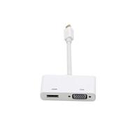 Mini DisplayPort Adaptateur, 2 en 1 Mini DisplayPort (ThunderboltTM Port Compatible) vers HDMI / VGA Câble Adaptateur Convertisseur