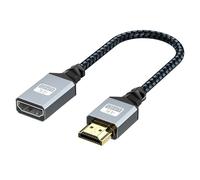 Mini DisplayPort HDMI Adaptateur 4K,Adaptateur Mini DP Thunderbolt vers HDMI en Nylon Tressé,Compatible MacBook Air/Pro,Microsoft Surface Pro et Dock,Support UHD 60Hz,HDR10 (Gris)