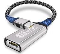 Mini DisplayPort vers HDMI 4K,4K Adaptateur Mini DP vers HDMI Adaptateur HDMI Thunderbolt 1/2 (Mini DP),pour MacBook Air/Pro, Microsoft Surface Pro/Dock,Moniteur,Projecteur