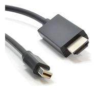Mini DisplayPort vers HDMI câble pour Mac vers TV Vidéo & l'audio 3 m Noir [3 mètre/3m]