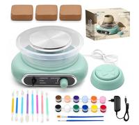 Mini disque de poterie 4,7", disque tournant électrique avec outils et argile