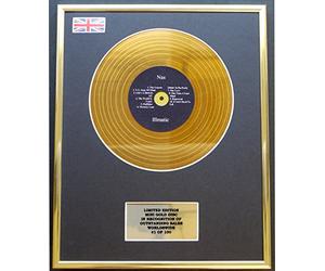Mini Disque d'or édition limitée NAS/Mini Gold Disc Display/Édition limitée/COA/Illmatic