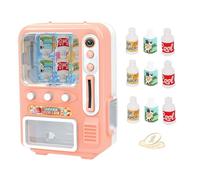 Mini Distributeur Automatique 13 pièces/Ensemble Distributeur Automatique de Boissons 5.3x3.5x2.4 Mini Choses en Plastique Mignonnes avec Jeu et Accessoire de Boissons pour la décoration meub