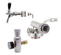 Mini distributeur de fûts GrowlerTap, lance de bière en acier inoxydable for Mini fût de 2L/3,6l/4L, outils de Bar(Set)