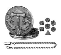 Mini dnds Dice Set - Small Metal Miniature Dice - Tableau De Table Portable pour Le Jeu De Cartes, Les Aventures De Jeu De Rôle, Les Séances De Planche Fantastique, La Collection De Joueurs De Taille