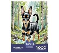 Mini Doberman Inu 1000 Pièces Animaux Puzzle Défi Jouet Jeu Éducatif Décoration D'intérieur Et Enfants À Partir De 14+ Ans pour Enfants Cadeaux 38x26cm/1000pcs