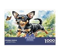 Mini Doberman Inu 1000 Pièces Animaux Puzzle Défi Jouet Jeu Éducatif Décoration D'intérieur pour Adulte Adultes Cadeaux 38x26cm/1000pcs
