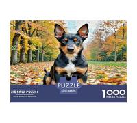 Mini Doberman Inu 1000 Pièces Animaux Puzzle Défi Jouet Jeu Éducatif Décoration D'intérieur pour Adulte Adultes Cadeaux 38x26cm/1000pcs