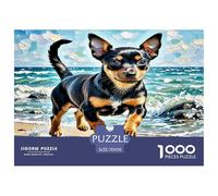 Mini Doberman Inu 1000 Pièces Animaux Puzzle Défi Jouet Jeu Éducatif Décoration D'intérieur pour Adulte Adultes Cadeaux 70x50cm/1000pcs