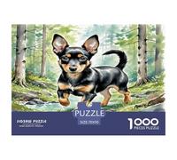 Mini Doberman Inu 1000 Pièces Animaux Puzzle Défi Jouet Jeu Éducatif Puzzles Décorationd’intérieur Adultes Art Mural Cadeau 70x50cm/1000pcs