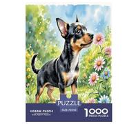 Mini Doberman Inu 1000 Pièces Animaux Puzzle Défi Jouet Jeu Éducatif Puzzles Décorationd’intérieur Adultes pour Enfants Cadeaux 70x50cm/1000pcs