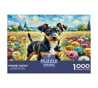 Mini Doberman Inu 1000 Pièces Animaux Puzzle Défi Jouet Jeu Éducatif Puzzles Décorationd’intérieur Adultes Et Enfants À Partir pour Enfants Cadeaux 38x26cm/1000pcs