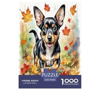 Mini Doberman Inu 1000 Pièces Animaux Puzzle Défi Jouet Jeu Impossible Décoration D'intérieur Adultes Et Enfants À Partir Cadeaux 70x50cm/1000pcs