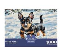 Mini Doberman Inu 1000 Pièces Animaux Puzzle Défi Jouet Jeu Impossible Décoration D'intérieur pour Adulte pour Enfants Cadeaux 38x26cm/1000pcs